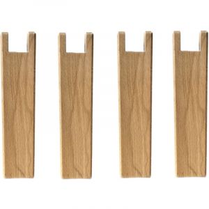 Someo 4 pieds carrés pour cadre à lattes bois naturel 25 cm - Naturel