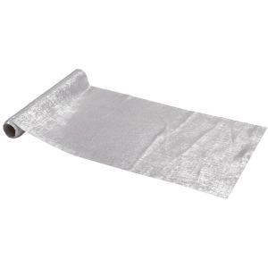 Ruedelafete Chemin de table Alliage métal brillant Argent 3m