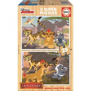 Educa La garde du Roi Lion - Puzzle 2 x 25 pi&egrave;ces