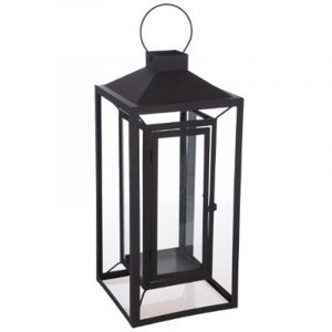 Image de Lanterne Design Métal Mat "Kupa" 52cm Noir Prix