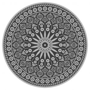 Esschert design Tapis d'ext&eacute;rieur Diam&egrave;tre 170 cm