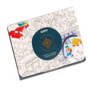Omy Poster à colorier - Tour Eiffel | moment créatif apaisant | imagination et précision