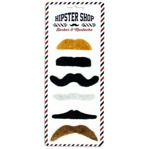 Ruedelafete Set 6 Moustaches party assorties (6 différentes)