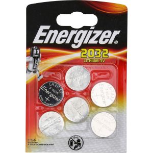 Image de Energizer CR2032 Lot de 6 Piles au Lithium 3 V