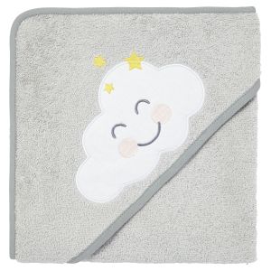 Image de Babycalin Cape de Bain Éponge - Nuage Gris