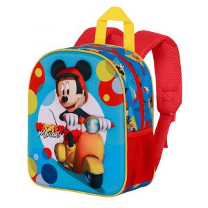 Karactermania Disney Mickey Mouse Scooter-Sac à dos 3D Elite, Bleu, 25 x 30 cm, Capacité 7 L