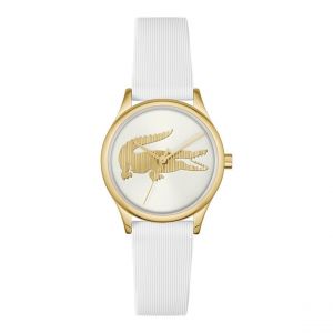 Lacoste Montre Femme Crocodelle - 2001480 Bracelet Silicone Blanc