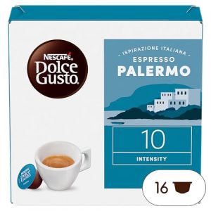 Nescafé Dolce Gusto Espresso Palermo - Café - 96 Capsules (Pack de 6 Boîtes x 16)