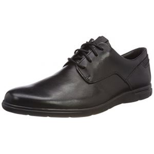 Image de Clarks Vennor Walk, Derbys Homme, Noir (Black Leather), 44.5 EU