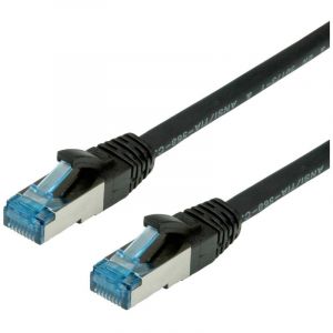 Value Cordon LAN Cat 6A | Component Level | Câble réseau S/FTP Ethernet avec connecteur RJ45 | noir 3 m
