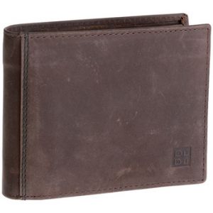 Image de Dudu Portefeuille pour Homme avec Porte-Monnaie en Cuir Vieilli Vintage Brun foncé