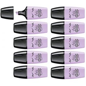 Image de Stabilo 07 / 155-7 - Surligneur Boss Mini Pastellove - Lilas - Pack De 10 Pcs