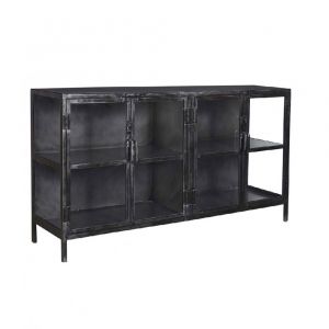 Image de Inside75 Buffet RIFT metal 4 portes industriel - noir