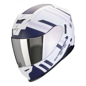 Scorpion Casques intégraux Exo 520 Evo Air Banshee Matt White Blue Purple
