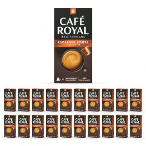 Café Royal 200 Capsules de Café en Aluminium Compatibles NESPRESSO À USAGE DOMESTIQUE - ESPRESSO FORTE - Dosettes by C