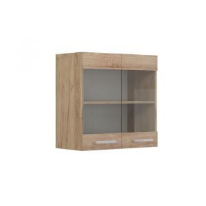 Vicco - Meuble de cuisine haut vitré R-Line, Sonoma, 60cm