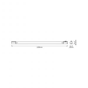 Osram Tube kit t8 120cm 19w= 1700lm froid