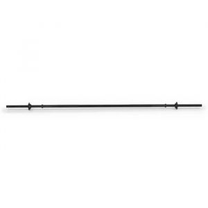 Barre Olympique Droite, 180 Cm, Avec Pinces En Acier De 25 Mm