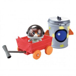 Smoby 44 Chats - Figurine Cosmo et son chariot