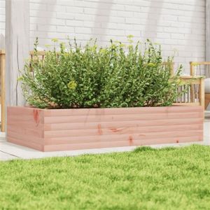VidaXL Jardinière 110x60x23 cm bois massif de douglas, jardinière d'extérieur, bac à fleurs, boîte à plantes, jardinière de terrasse