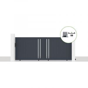 Casanoov - Pack portail coulissant électrique 350x140cm giona + Motorisation ranger C300