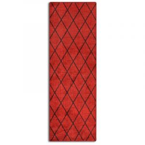 Tapis de couloir Cosenza Rouge 80 x 100 cm