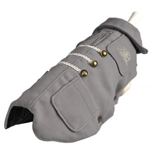 Wouapy Manteau ``Duffle Grey`` De En Taille 32, Le Duffle-Coat Qui Protège Votre Chien Des Intempéries Pour Chien