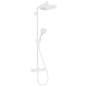 Image de Hansgrohe Colonne de douche thermostatique Croma Select S 280 Blanc mat + nettoyant