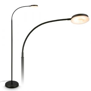 BRILONER - Lampadaire tactile, à intensité variable, orientable, fonction mémoire,lampadaire sur pied salon, lampe sur pied, lampadaire salon, 125,5 x 21 x 45 cm, noir