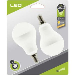 Elexity Lot de 2 ampoules 2 X STD 10W E14