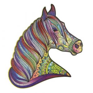 Cheval fougueux puzzle bois, b c
