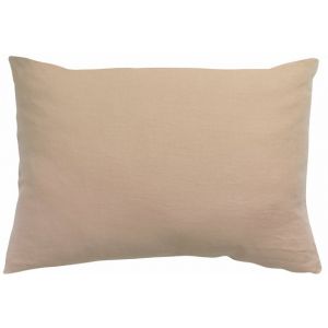Vivaraise Taie d'oreiller en lin délavé rose aubépine 65 x 65 cm Zeff