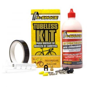 Kit Tubeless X-Sauce pour 2 Roues de Route - Presta
