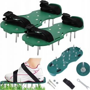Scarificateur à chaussures Aérateur de pelouse de jardin Scarificateur à ressort