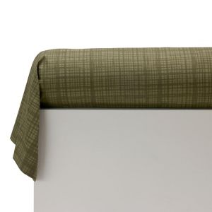 Taie de traversin polycoton FLOW BLEU - vert kaki