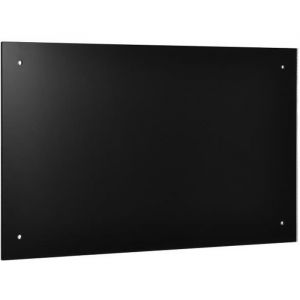 Panneau de cuisine Paraschizzi Verre noir avec matériau pour réparer différentes tailles Taille : 70x40 cm