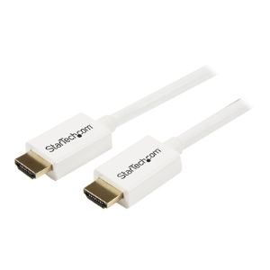 StarTech.com HD3MM5MW - Câble HDMI haute vitesse Ultra HD 4k de 5m CL3 pour installation murale M/M blanc