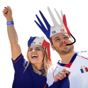 Couronne de supporters sifflante - JOUR DE FETE - France - Accessoire - Blanc - Ext&eacute;rieur