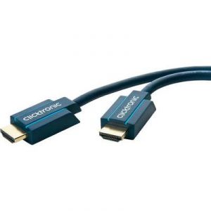 Clicktronic 70309 - Câble de raccordement HDMI mâle/mâle 15 m bleu