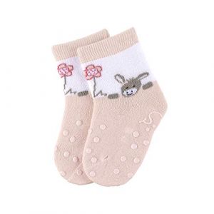 Sterntaler Girl s ABS chaussettes à quatre pattes Emmi rose Girl pâle - Taille 21/22