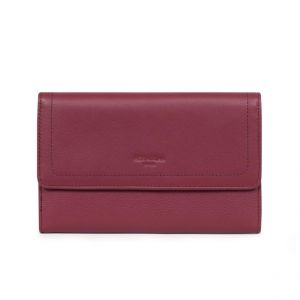 Hexagona Portefeuille Sauvage - Couleur Unique - Taille Bordeaux