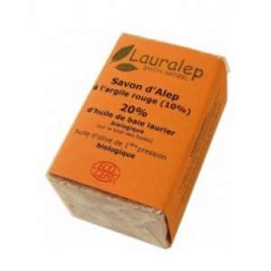 Image de Lauralep Savon d'Alep à l'Argile Rouge 20% d'huile de laurier