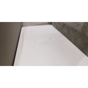 Image de Novellini Receveur rectangulaire CUSTOM TOUCH Blanc Mat - Hauteur 3.5 cm - 120x70 cm