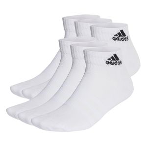 Adidas Mixte Cushioned Sportswear Ankle 6 Pairs Socks, white/black, L EU