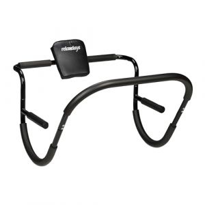 Relaxdays Appareil abdominaux, pour s’entraîner chez soi de manière Efficace, H x L x P : 68,5 x 69 x 65 cm, Noir