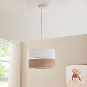 Suspension Barton blanc / effet lin Lux.pro