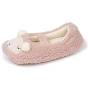 Isotoner Chaussons ballerines Fille Mouton Blush