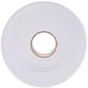 Ruban &Eacute;lastique Tricot&eacute; Blanc 10 m&egrave;tres Werka Pro 25 mm