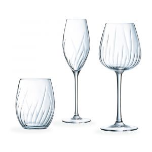 Cristal d'Arques Ensemble 12 verres à pied et gobelets