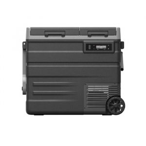Steamy E Dual Zone 65 Roller, Glacière à compresseur électrique avec roulettes, 57 litres, 12 V/230 V, pour Refroidir et Congeler, idéale pour Le Camping